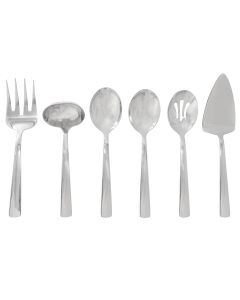 Oster Eastleigh 6 Piece Stainless Steel Hostess Set with Mirror Polish Finish
