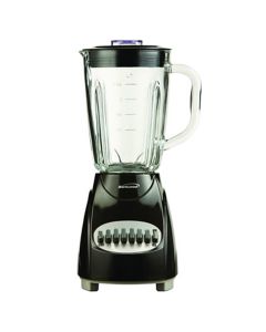 Brentwood 12 Speed Blender with Glass Jar in Black